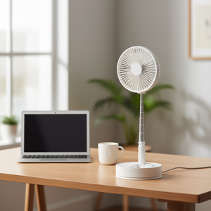 Ventilateur portable pliable Oxidizer de 8 pouces, 7200Mh, rechargeable par USB, ventilateur de bureau avec télécommande, hauteur réglable - Product Image 2