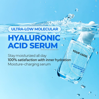 Serum Peptida tembaga asam hialuronat 8D, hidrasi dalam penghalang kulit perbaikan anti-penuaan pelembab pencerah