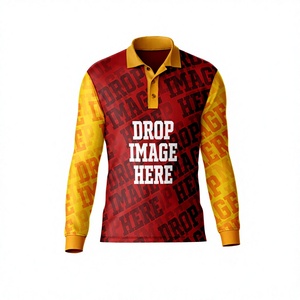 OEM ODM Wholesale <b>Men</b> <b>Long</b> <b>Sleeve</b> <b>Polo</b> <b>Shirts</b> Custom Embroidery Logo Corporate Uniform - Product Image 6