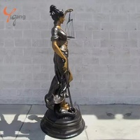 Statue personnalisée en fibre de verre en résine Sculpture pure et sacrée déesse de la justice