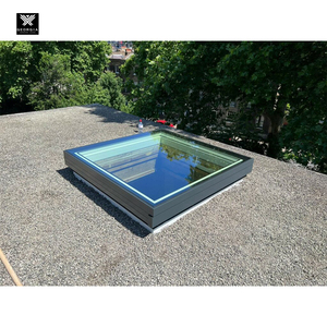 Système de toit coulissant automatique en aluminium de haute qualité résistant aux intempéries, trapes d'accès au toit coulissantes électriques ignifuges pour maisons - Product Image 3