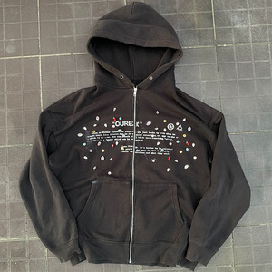 Tùy Chỉnh Chất Lượng Tốt Axit Rửa Đau Khổ Áo Thun Terry Áo Quá Khổ Boxy Cắt Thời Trang Phố Hoodies Cho Nam Giới - Product Image 1