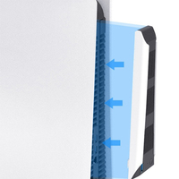 Ventilateur de refroidissement USB pour console Ps5 DE/UHD Ventilateur de refroidissement extensible pour PS5 Control 3 grands ventilateurs à turbine pour contrôleur PS5