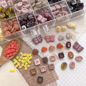 Cuentas de cristal importadas de vidrio laminado esmaltado, estilo retro, color oro antiguo, hechas a mano, accesorios para pulseras con certificación de terceros. - Product Image 4