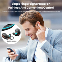 Écouteurs sans fil OEM avec logo promotionnel, haut-parleurs 10 mm puissants, Bluetooth 5.3, 3 heures d'autonomie, LED, 2 microphones pour appels clairs, idéal pour un cadeau