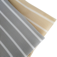 Housse de coussin/matelas en maille extensible sergé à rayures or et argent personnalisées pour siège de voiture, rafraîchissante pour l'été, pour filles