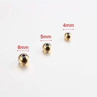 100 pièces/sac en acier inoxydable bijoux à bricoler soi-même accessoires Bracelet roue entretoise perles arrêtées