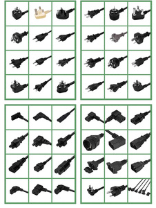 Kết nối anh tiêu chuẩn IEC C5 nữ ổ cắm 3pin cáp điện loại G cắm máy in máy quét 0.5M-5m <span class=keywords><strong>AC</strong></span> dây nguồn - Product Image 6