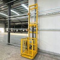 Plateforme élévatrice hydraulique monocylindre durable à rail vertical pour la livraison de marchandises sur plusieurs étages
