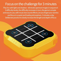 Jeux de voyage portables, jeu de tic-tac-toe portable, plateau électronique multifonctionnel en plastique, jouet pour les enfants de 8 à 13 ans