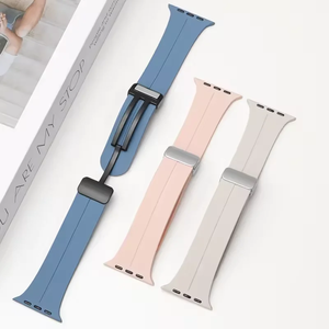 <span class=keywords><strong>สาย</strong></span>นาฬิกาซิลิโคนแบบมีตะขอแม่เหล็กสุดหรูขนาด38มม. 45มม. 49มม. <span class=keywords><strong>สาย</strong></span>นาฬิกาเปล่าสำหรับ Apple iWatch Series <span class=keywords><strong>8</strong></span> - Product Image 2