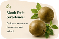 Extrait de fruit du moine et poudre d'érythritol, édulcorant naturel zéro calorie, substitut de sucre de qualité alimentaire