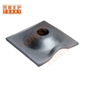 Rock roof anchoring MF150X150X8mm domed plate for 25mm paddle bolt