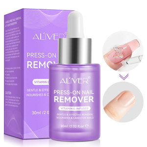 <span class=keywords><strong>ALIVER</strong></span> Nourrit Soigne Doux Efficace Dissolvant de Colle à Ongles et Vernis <span class=keywords><strong>Gel</strong></span> Vitamine E pour Faux Ongles - Product Image 5