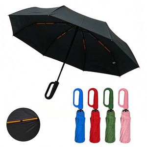 Parapluie transparent imperméable de style américain, entièrement automatique, en forme de bouteille de vin, pour femmes et pour la modestie - Product Image 3