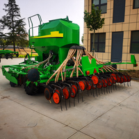 Semoir agricole de précision à 28 rangs haute vitesse, machine à semer intégrée à l'engrais, tractée par un tracteur