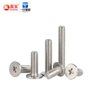 Vis à tête plate Phillips en acier inoxydable 304/316, petite vis M1.6-M8 à tête fraisée cruciforme métrique encastrée - Product Image 3