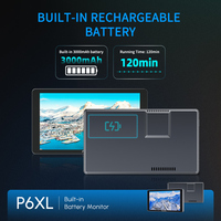 Moniteur de Terrain FEELWORLD P6XL 6 Pouces en Aluminium avec Batterie Intégrée pour Appareil Photo DSLR, HDMI 4K, Haute Luminosité 1200nit, Écran Tactile