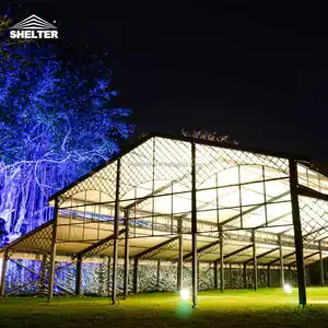 Barraca de vidro para festas de casamento, eventos ao ar livre, atrio, conferência, recepção, tendas