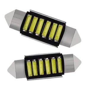 LED sempurna untuk mobil, lampu led hias mobil 12v 31/36/39/41mm 7020 6smd bebas Error