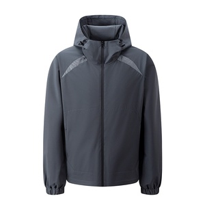 European Size Wholesale Men's Windbreaker <strong>Jackets</strong> 2026 Spring Autumn New Fashion Hooded Zipper Outdoor <strong>Light</strong> <strong>Jackets</strong> for Men - Product Image 4
