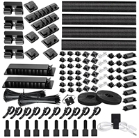 Kit d'organisation de câbles en nylon pour la gestion des câbles, support de câbles d'alimentation pour la maison et le bureau