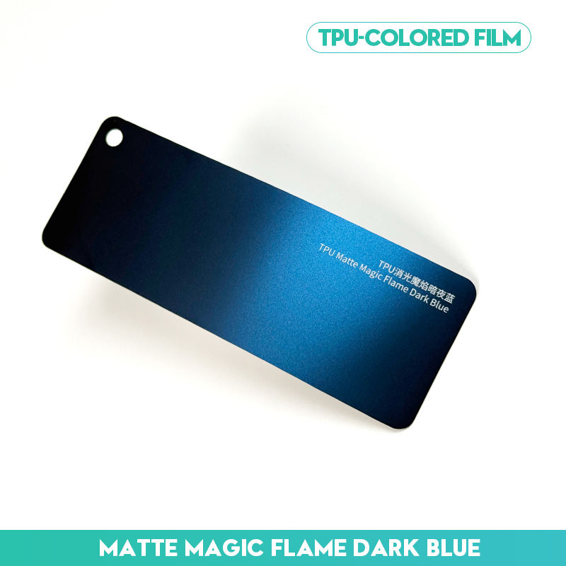 เปลวไฟมายากลสีด้าน TPU สีน้ำเงินเข้ม