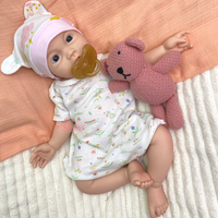 Poupée Reborn en Silicone de 18 Pouces, Faite à la Main, Poupée Artistique Réaliste, Poupée Nouveau-né Pondérée pour Collection, Cadeau, Revente