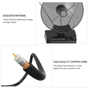 Antena de <span class=keywords><strong>TV</strong></span> <span class=keywords><strong>para</strong></span> Interiores VHF UHF con Señal Fuerte, Antena Digital HD de Alta Ganancia <span class=keywords><strong>para</strong></span> Canales Gratuitos - Product Image 2