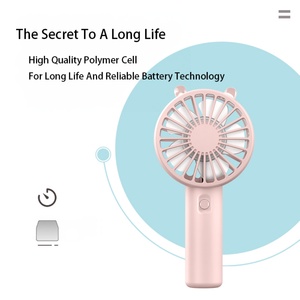 2024 New Hot-selling Mini Outdoor Portable Fan 3-speed Wind Speed Mobile Phone Stand Usb Rechargeable Fan - Product Image 4