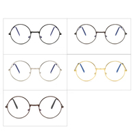 2024 classique métal lunettes cadre pas cher Anti-lumière bleue lentille transparente ordinateur lunettes Rectangle Style unisexe toutes les formes de visage