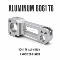 Pièces en aluminium 6061 T6 usinées sur commande par CNC, tournage, anodisation automobile, fabricant OEM