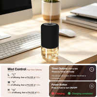 Diffuseur d'arômes portable de luxe Siweiyi, fonctionnant sur batterie 2000 mAh, à deux fluides, grande capacité 100 ml, garantie 1 an, pour le bureau