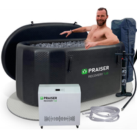 Baignoire portable intelligente en PVC pour adultes Baignoire à glace gonflable froide et chaude pour extérieur Baignoires spa