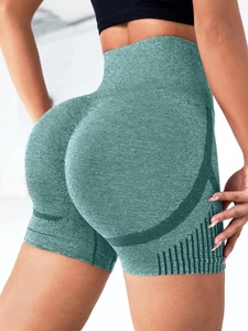 <span class=keywords><strong>Pantaloncini</strong></span> Yoga <span class=keywords><strong>Sportivi</strong></span> a Vita Alta, Effetto Push-up, Contenitivi, Elasticizzati, Anti-trasparenza, Asciugatura Rapida, per Fitness - Product Image 1