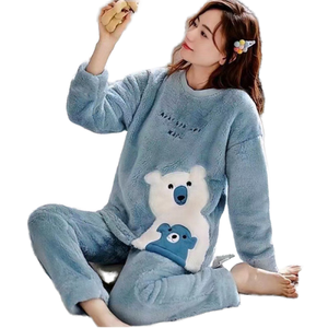 Pyjama en satin uni tendance pour femmes, ensemble de vêtements de nuit de luxe, tissu similaire à la soie, manches longues, vêtements de nuit, boutique de vêtements féminins - Product Image 1