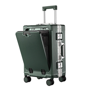 Maleta con Ruedas <span class=keywords><strong>de</strong></span> 20 y 24 Pulgadas con Apertura Frontal, Multifuncional, con Candado <span class=keywords><strong>de</strong></span> Combinación, para Hombre y Mujer, con Portavasos - Product Image 5