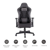 CH09-3 Chaise de jeu ergonomique confortable en cuir PU, inclinable et réglable, pour PC, simulateur de course, idéale pour les joueurs à domicile