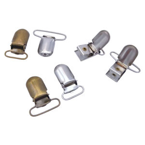 Clip para <span class=keywords><strong>chupete</strong></span> de <span class=keywords><strong>cadena</strong></span> de suministro mundial, hebilla de correa de boca de pato, clips de suspensión de acero inoxidable - Product Image 2