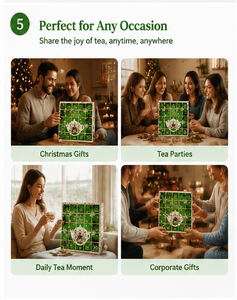25-Day Tea Advent Calendar <b>Box</b> with 25 Individually Wrapped Organic Tea Bags <b>Christmas</b> Countdown Gift Packaging for Tea Lovers - Product Image 5