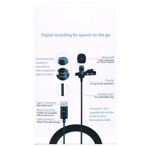 Micrófono de Solapa con <span class=keywords><strong>Clip</strong></span>, Condensador, Omnidireccional, con Cable Lightning/Tipo C/3.5mm, <span class=keywords><strong>para</strong></span> Teléfonos Móviles iOS y <span class=keywords><strong>Android</strong></span> - Product Image 4