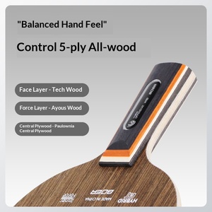 Technologie Boer Iron Knife Wood Ebony Dalbergia, plaque de fond de raquette de <span class=keywords><strong>tennis</strong></span> de table à cinq couches, type de contrôle défensif, technologie 5 couches - Product Image 4