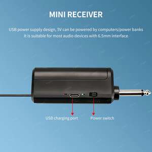 TNH UM-PU01 UHF Plug and Play Wireless Pro doppio microfono rumore Home Karaoke palco MIC dinamico universale KTV - Product Image 5