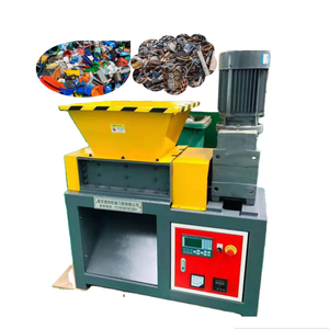Concasseur Déchets Solides en plastique Bouteille Deux Arbre Mini Déchiqueteuse Broyeur En Métal Machine En Plastique de la Ferraille Broyeur Double Arbre - Product Image 1