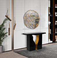 Miroir mural fantaisie moderne géométrique avec table console