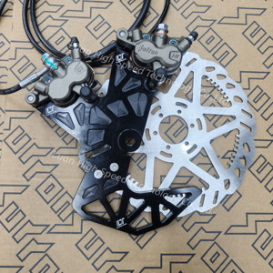 Kit <span class=keywords><strong>de</strong></span> freno <span class=keywords><strong>de</strong></span> <span class=keywords><strong>pie</strong></span> para Light Bee X LBX, soporte <span class=keywords><strong>de</strong></span> doble caliper, modificación del sistema <span class=keywords><strong>de</strong></span> frenos traseros Ultra Bee para motocicleta eléctrica <span class=keywords><strong>de</strong></span> cross. - Product Image 1