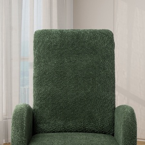 Poltrona verde scuro in velluto con elemento reclinabile <span class=keywords><strong>e</strong></span> poggiapiedi un pezzo a dondolo divano sedia per la vendita - Product Image 4