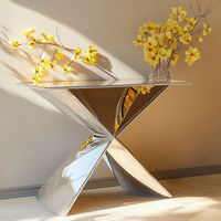 Nouveau design miroir moderne de luxe table console diamants cristal meubles de maison pour le salon ou l'entrée