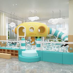 Équipement de terrain de jeu intérieur COWBOY pour cafés et garderies - Espace de jeu souple avec une capacité de plus de 500 kg pour plus de 10 enfants - Product Image 1