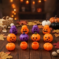 Guirlande de porte de sorcière d'Halloween, décoration suspendue, nœud citrouille, ornement de fête maison hantée, tissu Oxford sans impression